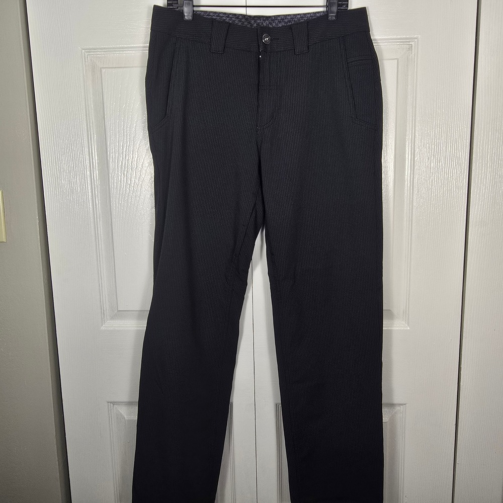Lululemon Athletica Men's Pinstripe Technical Commuter Pants Black Size 34x32